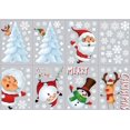 thumbnail image 3 of 8 Sheets Christmas , PVC Doubled-Sided Window Clings Snowflake Santa Claus Decals for Christmas Window Decorations, 3 of 7