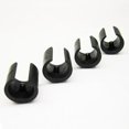 thumbnail image 1 of Breuer Chair Glides - Replacement Single Prong U-Shape Plastic Caps In Black (Set Of 16) - Made In Italy, 1 of 1