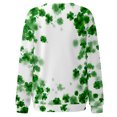 thumbnail image 5 of Pompotops Blouse Ample à Manches Longues Imprimée pour Femmes, Col Rond, Mode de la Saint-Patrick, Chandail Décontracté, Liquidation, 5 of 5