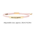 thumbnail image 2 of Bracelets Product Category - Inspirational Stainless Steel Adjustable Braided Let Him Comfort Engagement Jewelry, 2 of 2