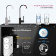 thumbnail image 4 of Reverse Osmosis System - Tankless 400 GPD Drinking Water Filtration System, Quick Twist Under Sink RO Filter, with TD-3 Post Carbon Filter, 4 of 8