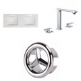 thumbnail image 1 of American Imaginations 48.75-in. W 3H8-in. Ceramic Top Set In White Color - Overflow Drain Incl. AI-24543, 1 of 9