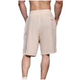 thumbnail image 5 of Diufon Men's Athletic Shorts Cotton Linen Drawstring Waisted Outdoor Sport Shorts Spring Summer Shorts with Pockets, 5 of 5