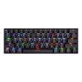 thumbnail image 1 of MOTOSPEED MOTOSPEED CK62 Clavier Mécanique RVB Compact à 61 Touches avec Bluetooth 3.0 et USB Filaire Double Mode, Rechargeable, Noir/blanc, Options d'Interrupteur OUTEMU Rouge/bleu, 1 of 6
