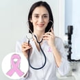 thumbnail image 2 of Product Brooch Pin | Product Elegant Ribbon Cancer Awareness Lapel Pin Heart Shaped Silk Ribbon Fashion Accessory for Clothing Bags & More, 2 of 4
