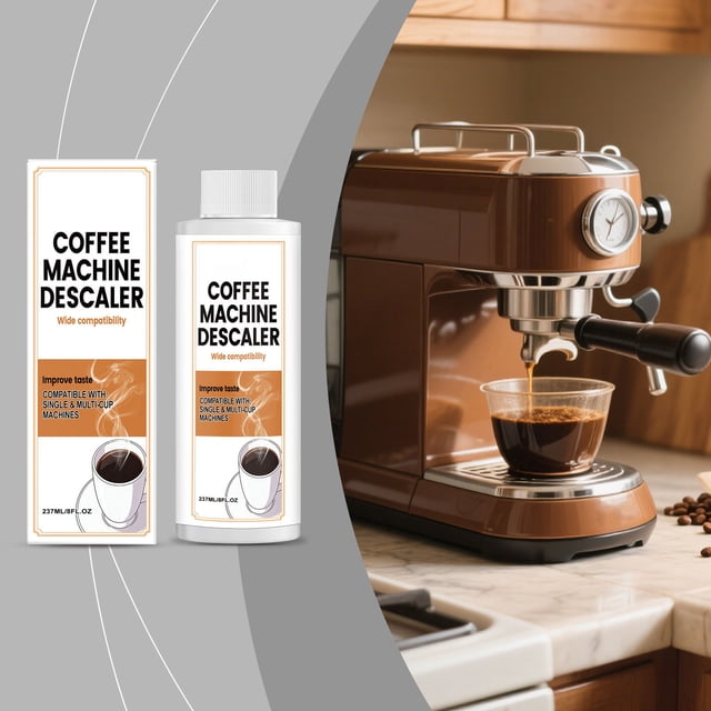 237ml Coffee Maker Descaling Solution Universal Cleaner for All Coffee Machines Removes Limescale Stains Easy Rinse