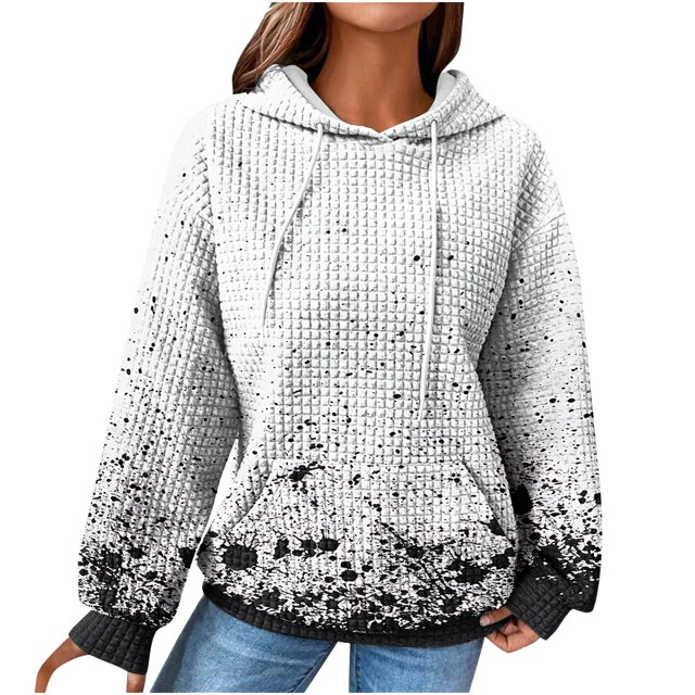 Pisexur Manteau pour Femmes avec Capuche Trench Manteaux Chandail à Capuche Vestes d'Automne Femmes Décontracté Manches Longues Col Rond Chandails pour Dames Hauts Blouse Chandail à Capuchon Uni