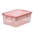 thumbnail image 2 of Leutsin Toy Storage Containers with Lids,Brick Shaped Kids Toy Organizer Box, Plastic Clear Stackable Toy Bin Chest for Building Block Dolls,Toys Storage Organizer Bins, Building Blocks Storage, 2 of 4