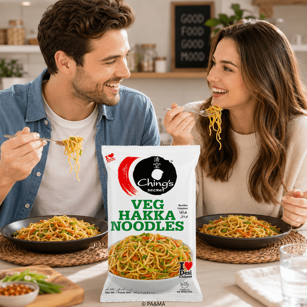 Ching's Secret Veg Hakka Noodles, 140 g | Indo-Chinese Style Wheat