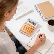 TOUMENY Color Calculator Cute Mini Desktop, Big Buttons Portable Candy-Colored Math Calculator for Teachers Office, Adorable Desktop Decorative Calculator for Home Work