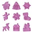 thumbnail image 2 of Techinal Shiny Christmas Keychain Mould Silicone Epoxy Resin Molds DIY Necklace Jewellery Making Keychain Decoration, 2 of 19