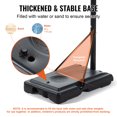 thumbnail image 3 of VEVOR Panier de Basketball, Système de Panneau Arrière Portable à Hauteur Réglable de 4 à 10 Pi, Panier de Basketball de 44 Pouces et But, Ensemble de Basketball pour Enfants et Adultes avec Roues, Support et Base Remplissable, pour Extérieur/intérieur, 3 of 9