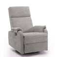 thumbnail image 1 of Korser Swivel Rocker Recliner Chair for Small Spaces Chenille for Living Room,Grey, 1 of 7