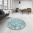 thumbnail image 4 of Ahgly Company Tapis d'Intérieur Lavable à la Machine, Carré, Transitionnel, Gris Rat, Tapis de Zone, 5 Pieds Carré, 4 of 7