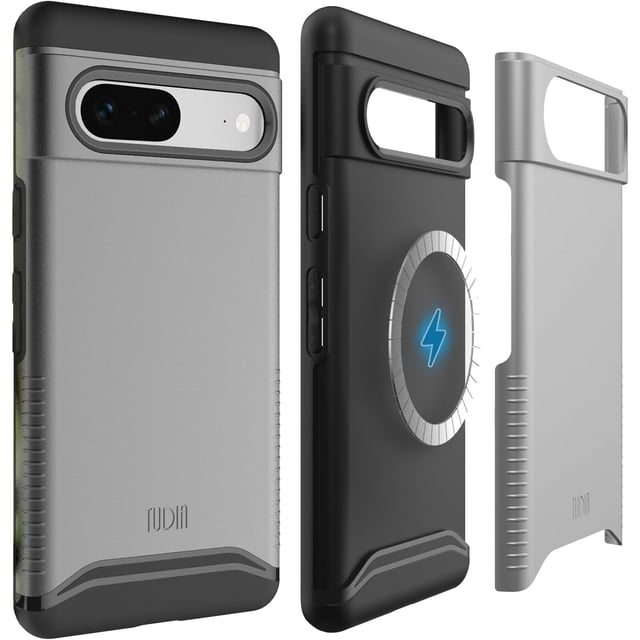 TUDIA Merge Magsafe Compatible Google Pixel 7 Case 2022 Military Grade- Metallic Slate