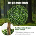 thumbnail image 3 of Costway 36" Artificial Topiary Triple Ball Tree Indoor Outdoor UV Resistant, 3 of 10