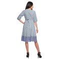thumbnail image 2 of Moomaya Robe Imprimée Longueur Genou pour Femmes Grande Taille Vêtements Décontractés Tenue d'Été, 2 of 4