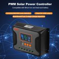 thumbnail image 4 of Riwcyla 60A Solar Power Controller PWM Battery Charging Controller ,48V Battery Solar Controller with BulkBoostFloat LCD Display /24V36V48V Auto Detection Dual 5V USB Output Controller, 4 of 6