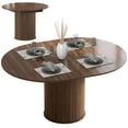 thumbnail image 1 of HOMCOM Extendable Dining Table 43.5"-59" Farmhouse Kitchen Table Walnut, 1 of 10