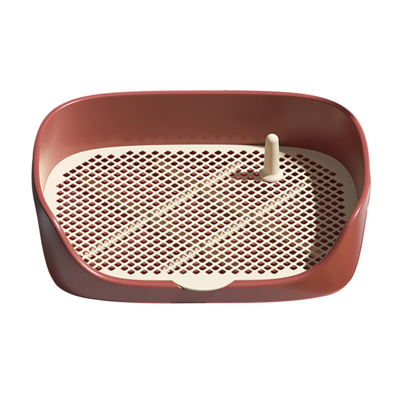 Dog Toilet Dog Potty Pan Pets Pee Toilet Dog Potty Tray Potty Trainer Corner Red S