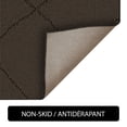 thumbnail image 4 of Mainstays tapis d’appoint intérieur moderne géométrique brun foncé, Touffeté à la machine, 29 po x 45 po , lavable à la machine, endos antidérapant, 4 of 5