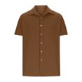 thumbnail image 4 of Summer Cuban Shirts for Men Casual Lightweight Button Down Short Sleeve Cardigan Work Blouse, 4 of 6