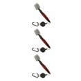thumbnail image 4 of Ruiboury Golf Club Brush Portable Handheld Replacement Double-sided Ball Shoe Brushes Red with Lid 3Set, 4 of 6