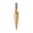 thumbnail image 4 of Coated Cone Drill Bit, Step Drill Bit, Hex Shank Industry Tool For Wood 1/4" For Metal, 4 of 8