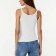 thumbnail image 4 of Yuyuzo Plus Size Tank Tops for Women Ribbed Knit Sleeveless Crop Tops Round Neck Slim Fitted Soft Base Layer Camis Tees, 4 of 5