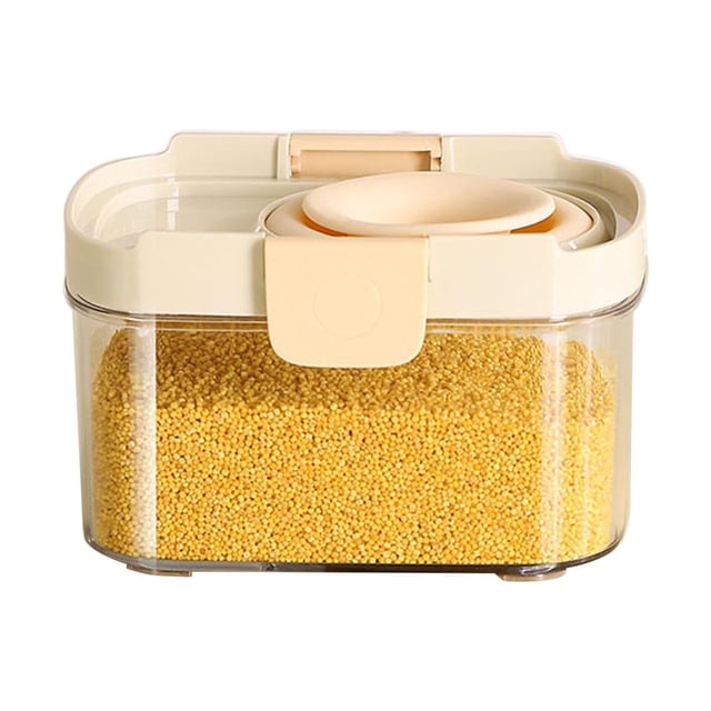 LSLJS Kitchen Food Storage Sealed Jar Food-Grade Plastic Container for Cereals and Grains