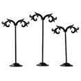 thumbnail image 2 of facefd 3x Iron T Bar Earring Necklace Jewelry Display Stand Rack Black-Wave, 2 of 9
