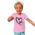 thumbnail image 2 of MeetoTime T-shirt en Coton pour Tout-Petits Enfants Garçons Filles Col Rond Saint-Valentin Imprimé Manches Courtes Haut Tee 3-10 Ans, 2 of 4