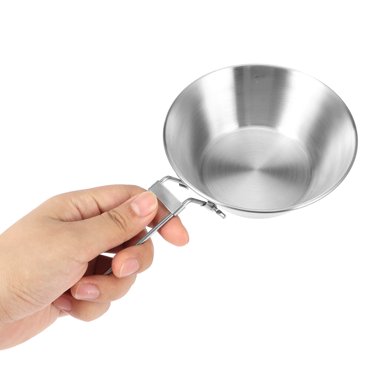 Bol, Bol Pliant, Petite Taille Pratique Poignée Pliable Conçu pour Camping en Plein Air pour Cuisine Familiale Randonnée Pique-Nique