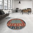 thumbnail image 3 of Ahgly Company Indoor Rectangle Abstract Red Brown Animal Area Rugs, 2' x 5', 3 of 6