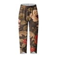 thumbnail image 5 of LOVZFMLL Pantalon Capri pour Femmes, Capris d'Été pour Dames Confortables, Amples, à Jambe Grand, à Imprimé Mode Multicolores, 3TG, 5 of 5