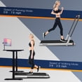 thumbnail image 4 of SuperFit 2.25HP 2-in-1 Folding Under Desk Treadmill W/Speaker Controller APP, 4 of 9
