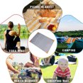 thumbnail image 5 of Outdoor camping mat waterproof and convenient foldable picnic mat lawn moisture-proof mat polyester plaid beach mat-Easily Fits into Small Bag, Washable Quick Dry Compact Beach Mat, 5 of 5