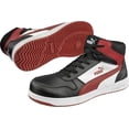 thumbnail image 3 of PUMA Frontcourt Leather Mid ASTM EH Black/White/Red 8 M, 3 of 3