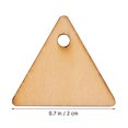 thumbnail image 3 of 200 Pcs Tranches de Triangle DIY avec Trou Pendentif Pièces en Bois Non Finies, 3 of 8