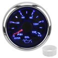thumbnail image 3 of PSI Display, Acid Resistant 52mm/2.0in Pointer Oil Pressure Gauge IP67 Waterproof  For Engines For Automobiles For Engineering Machinery White,Black, 3 of 8