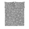 thumbnail image 1 of Ensemble de housse de couette Triangle de Gouchee Home – Literie 3 pièces en coton certifié OEKO-TEX avec imprimé géométrique moderne, 1 of 2