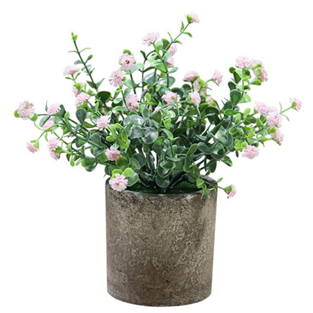 Fake Plant Potted Lifelike Small Artificial Greenery Plant Faux Plant Decoration