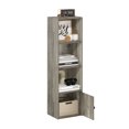 thumbnail image 3 of Furinno Luder Bibliothèque à 4 Niveaux avec Armoire de Rangement à 1 Porte Chêne Français, 3 of 8