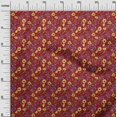 thumbnail image 3 of oneOone Polyester Spandex Yellow Fabric Floral Sewing Craft Projects Fabric Prints By Yard 56 Inch Wide, 3 of 5