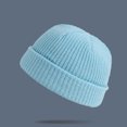 thumbnail image 2 of Unisex Fashion Warm Winter Casual Knitted Hat Solid Color All-match Hat, 2 of 9