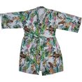 thumbnail image 1 of Anuschka Peignoir Imprimé pour Femmes - Collection de Vêtements de Nuit Faite de Polysoie 100 % Recyclée - Ivoire Jungle Queen, TG, 1 of 5