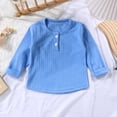 thumbnail image 2 of Funicet Long Sleeve Top,Long Sleeve Tops,Children Long Sleeve Round Neck Solid Color Top, 2 of 3
