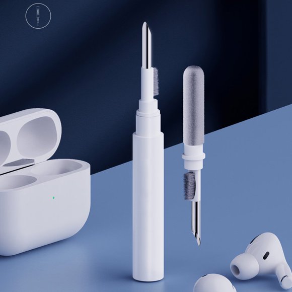 Bluetooth Earbuds Cleaning Pen with Soft Microfiber Brush Portable Multifunctional Earphone Cleaning Pen Durable Earbuds Wash Cleaning Tools for Airpods Keyboard Earphone Case