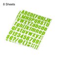 thumbnail image 3 of Uxcell 1 inch Self Adhesive Waterproof Vinyl Letter Number Sticker Set, 8 Sheet Light Green, 3 of 6