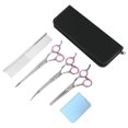 thumbnail image 2 of Ensemble de Ciseaux de Toilettage pour Chien avec Pointe Ronde de Sécurité, Trousse de Ciseaux pour Chien en Acier Inoxydable Robuste Incluant Ciseaux Amincissants pour Chien Ciseaux Courbés Ciseaux Droits et Peigne pour Soins des Poils de Chien et Chat, 2 of 5